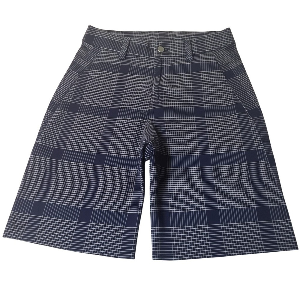 Lululemon Shorts Mens 29 Navy Plaid Commission Golf‎ Athletic Casual performance